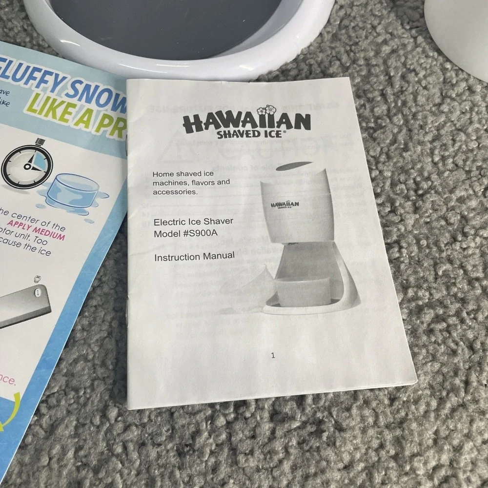 Hawaiian Shaved Ice S900A Electric Shaved Ice Machine Snow Cone Maker
